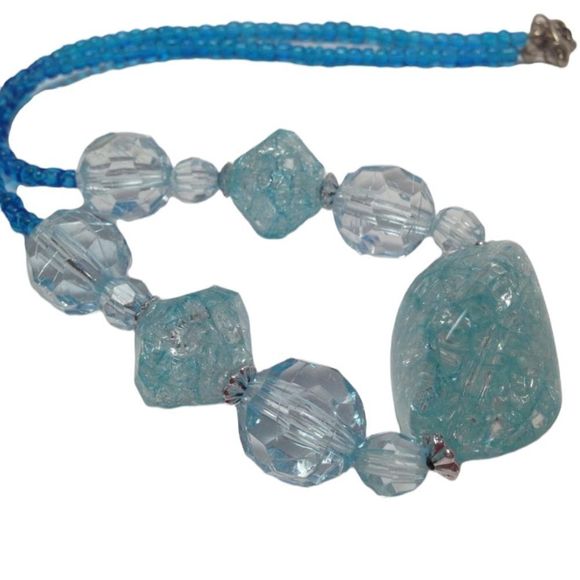 Vintage Crackle Bead Necklace - Picture 1 of 3